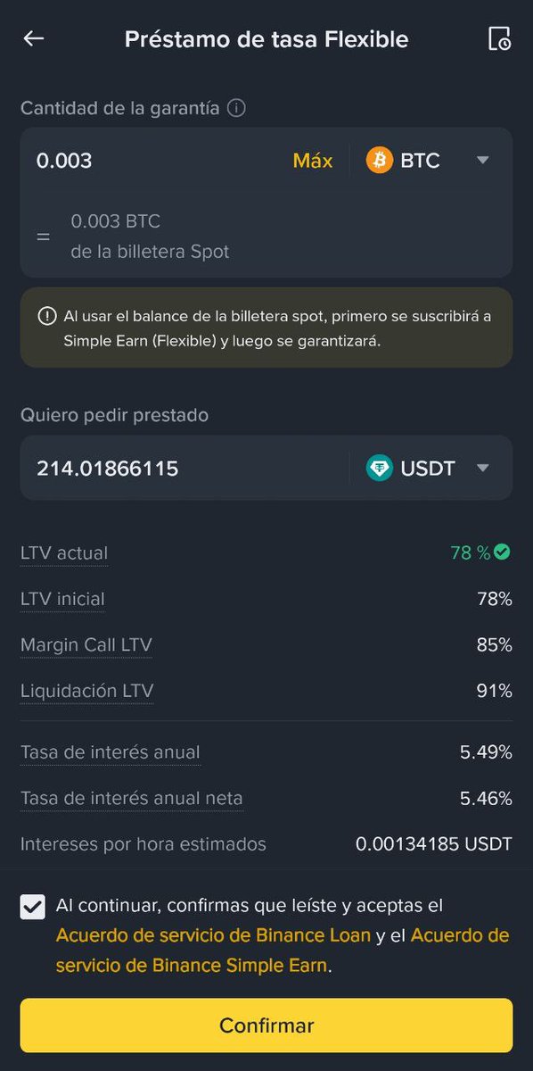elprofep2p's tweet image. Una inicial que no tenía. Solicite un préstamo en #Binance colocando colateral mis #bitcoin , pedí un poco más para hacer lo que mejor hago #P2P y utilizarlo para pagar el préstamo y las cuotas de #Cashea . Vamos a ver qué tal me va