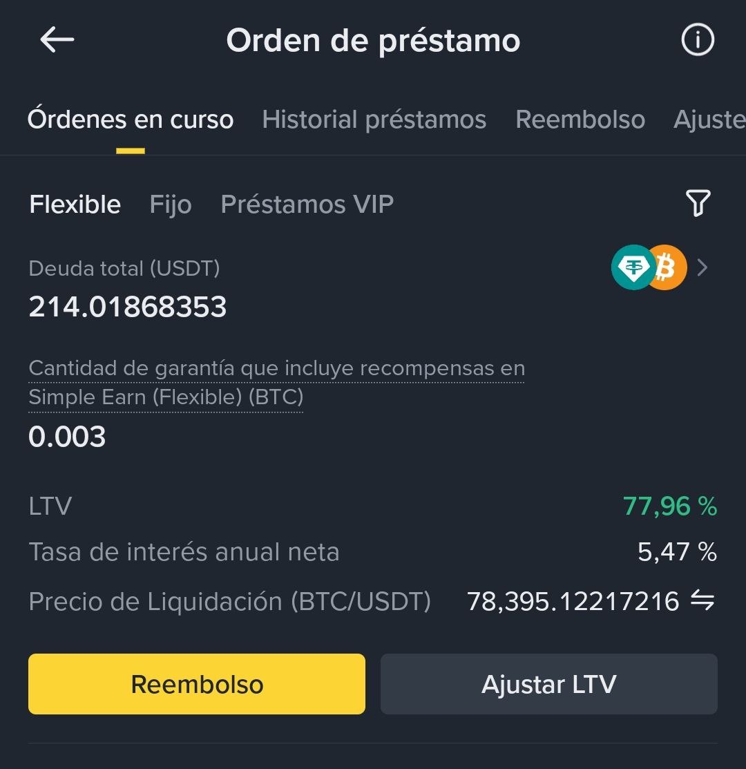 elprofep2p's tweet image. Una inicial que no tenía. Solicite un préstamo en #Binance colocando colateral mis #bitcoin , pedí un poco más para hacer lo que mejor hago #P2P y utilizarlo para pagar el préstamo y las cuotas de #Cashea . Vamos a ver qué tal me va