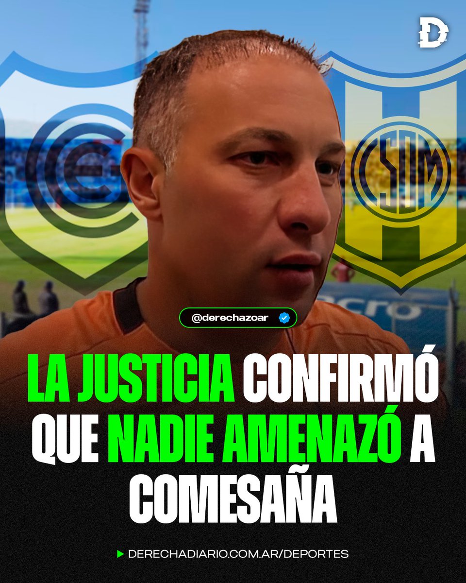 🇦🇷🚨 #URGENTE La Justicia confirmó que nadie amenazó a Lucas Comesaña en el entretiempo de Gimnasia (J) y Dep. Madryn y archivó la causa por falta de pruebas.

❌ Se comprueba que la AFA le robó el partido a Gimnasia de Jujuy injustamente.