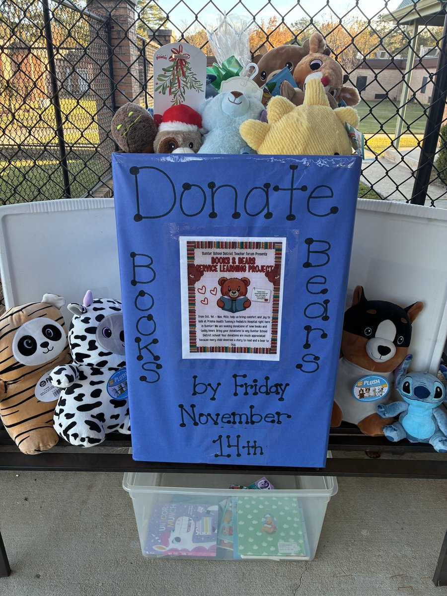 Thank you to our Lemira Community for donating to our community service project, "Books and Bears donation drive". Donations will be given to Prisma's Children floor. <a href="/Stephanie1Gregg/">Stephanie Gregg</a> <a href="/EllJayDee_AP/">Lesllie Dowling</a> <a href="/SumterSCSchools/">Sumter School Dist.</a> <a href="/DrShirleyGamble/">Dr. Shirley Gamble</a>