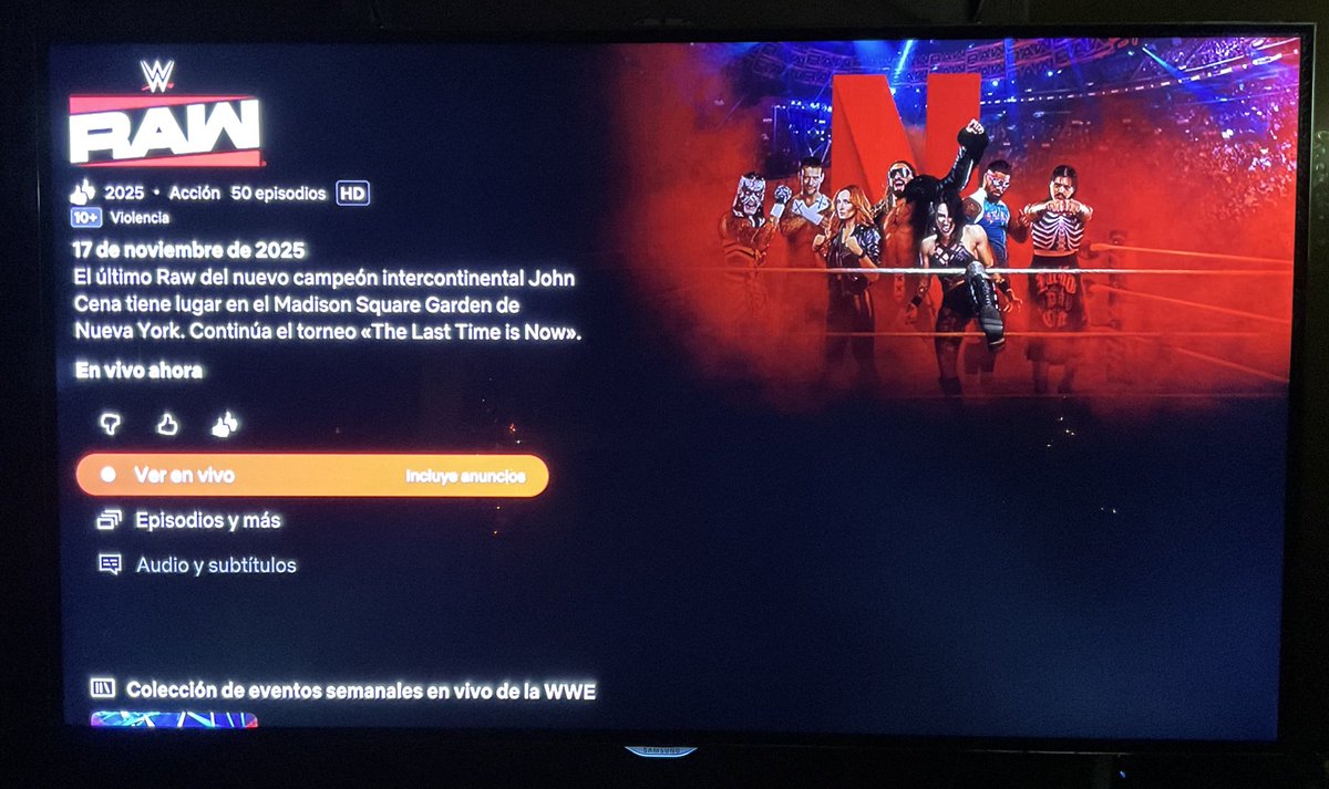 OzCastillo's tweet photo. #NowWatching: ยฟSerรก de verdad hoy el รบltimo #WWERaw del gran #JohnCena .@johncena ๐ช๐ผ๐งข๐๐ค, o habrรก alguna nueva sorpresa inesperada al final ๐ญ๐ค๐๐๐คโ๏ธ.
๐๏ธ๐ฅ #Cabalga familia hispana๐๐ผ๐จ๐๐ปโโ๏ธ๐๐ .@MarceloAtWWE
#WWExNetflix #WWE .@WWE #Netflix @NetflixLAT @netflix ๐ฅ๐๐ค โผ๏ธ.
๐ https://t.co/u4LgYaegIJ
