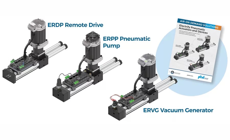 AssemblyMag1's tweet image. New product alert! Automation component manufacturer PHD, Inc. has expanded its air-on-demand line with two new products: the Series ERPP pneumatic pump and the Series ERVG vacuum generator.

Find out more. 🔗 assemblymag.com/articles/99660…

#automation #components #manufacturing