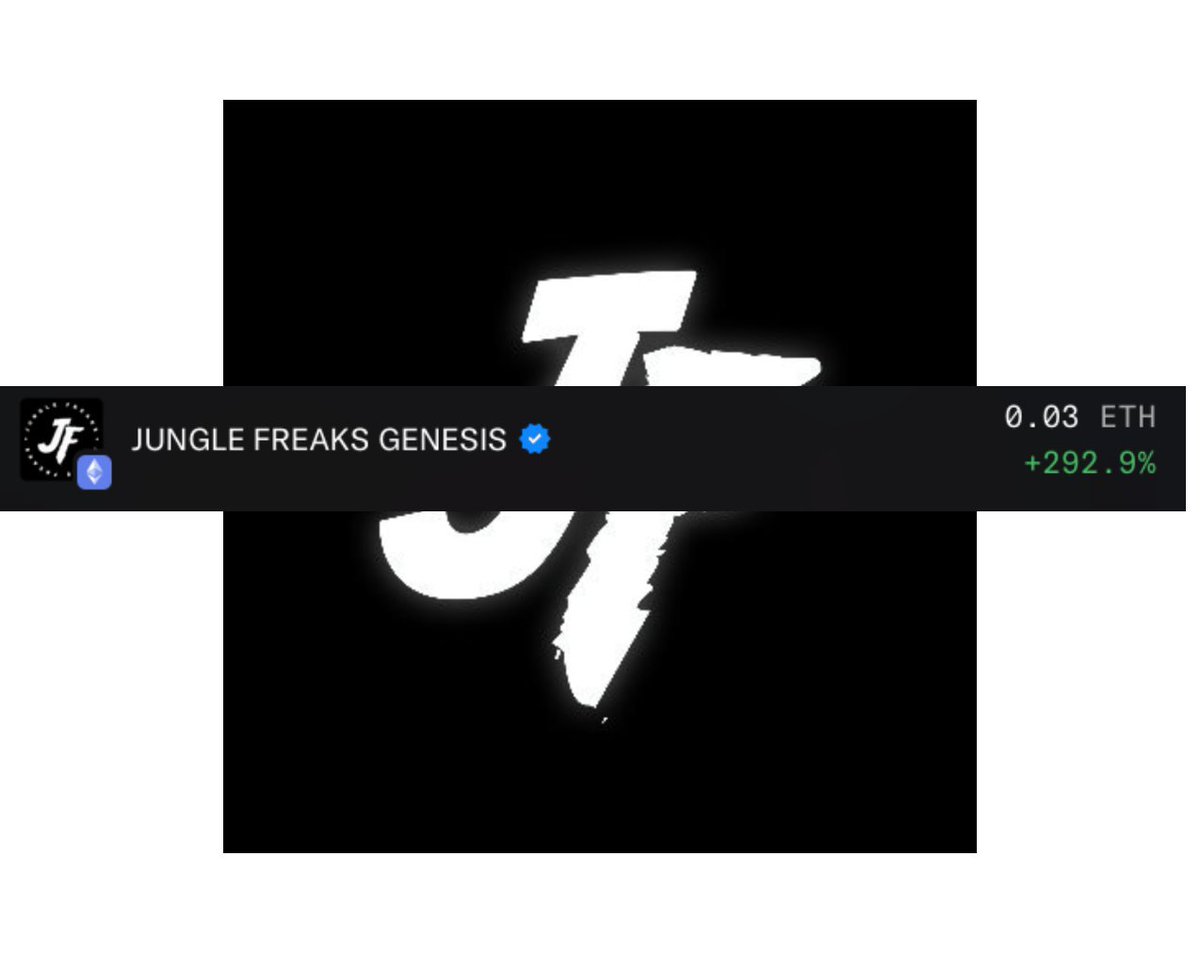 👀 Up almost 300% over the last 7 days... 
45 total listed out of 10k
OG 2021 PFP PROJECT💯 
Hand-drawn ON PAPER and transferred over🔥
CTO🦍🧟‍♂️
JUNGLE RISING🌴❤️‍🔥
<a href="/JungleFreaksNFT/">JUNGLE FREAKS</a> #JungleFreaks