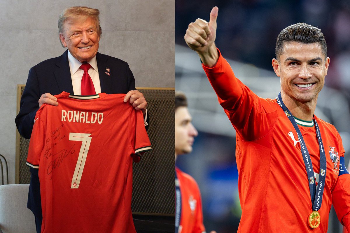 AlertaMundoNews's tweet image. 🇺🇸🇵🇹 | Cristiano Ronaldo irá mañana a la Casa Blanca para reunirse con Donald Trump.