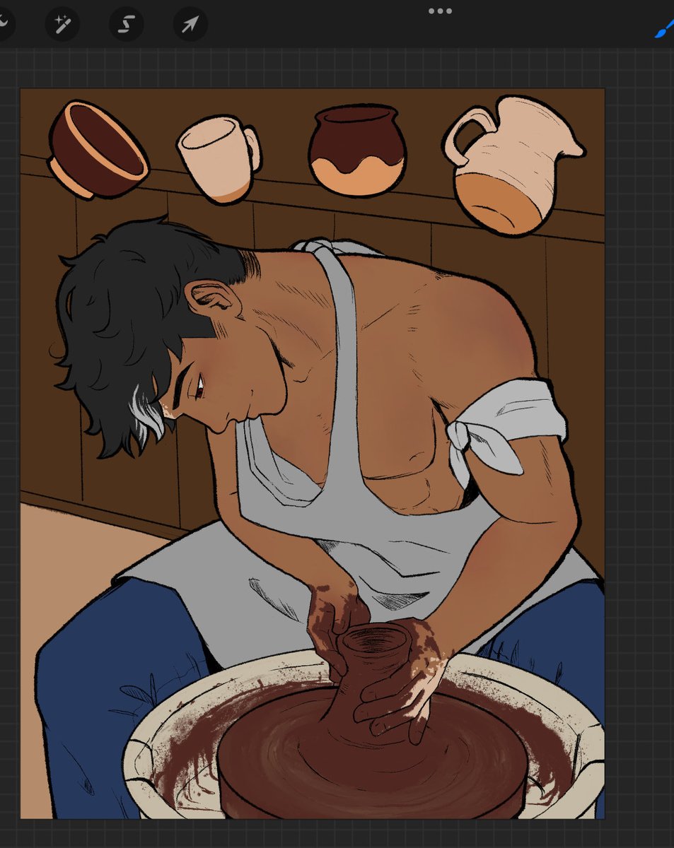 Not me falling in love with my own OC 😭