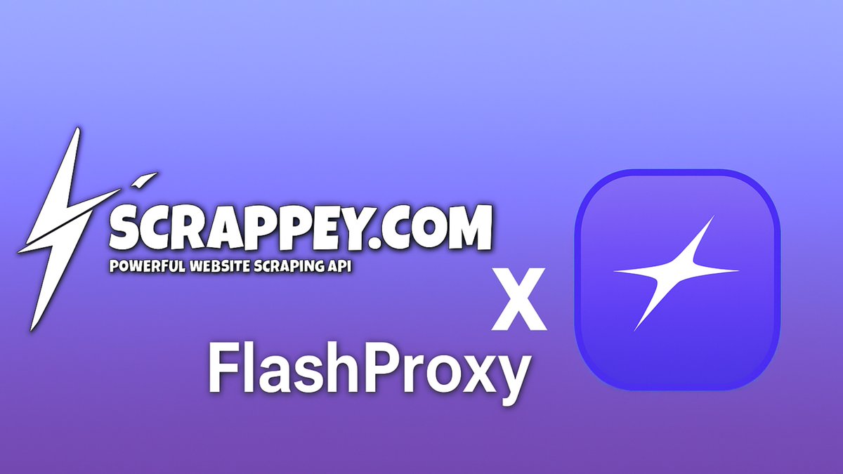 flashproxy_'s tweet image. 🚀 New Blog Release
FlashProxy X Scrappey is leveling up modern web scraping.
• Faster speeds
• Higher success rates
• Stronger anti-bot performance
• Reliable proxies for any workflow

Read the full breakdown:
 flashproxy.io/blogs/flashpro…
#WebScraping #FlashProxy #Scrappey…