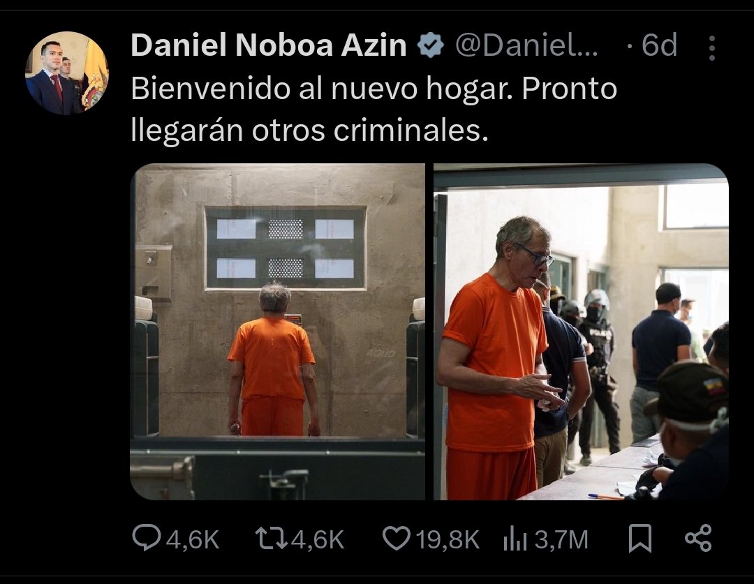 CaritoRios13641's tweet photo. @Vera_ASuManera @FranciaDrouetC Jamás en sudo a fin a la rc5 ,pero esta Imagen compartida me pareció tan inhumano,hay una madre que lo clama y vela por su salud hay un %de 🇪🇨 a quien les cambió la vida para bien ,camino en lugares tan olvidados y por ello no se merece q el Presi haga un trofeo de el https://t.co/XySomPSwHT