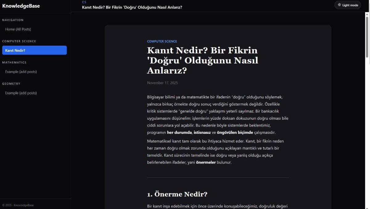 Yeni blog sitemde kanıt odaklı içerikler, temel kavramların açıklamaları, örnekler ve adım adım ispatlar paylaşıyorum.
Bu çalışma, YouTube’da yayımladığım videolarla paralel olarak ilerliyor; yani hem yazılı hem görsel anlatımla konuları pekiştirmeyi hedefliyorum.
İlk yazı
