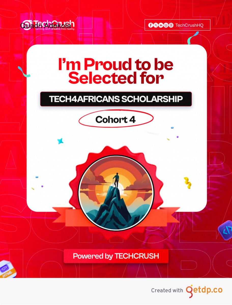 AlgebraXDataSci's tweet image. Got a @TechCrushHQ  scholarship to study data science. The start was tough, consistency was hard. Revisiting notes, studying at my pace, and small wins built my confidence. Grateful for the journey &amp;amp; ready for more growth! #TechcrushOneMonthRecap #DataScienceJourney