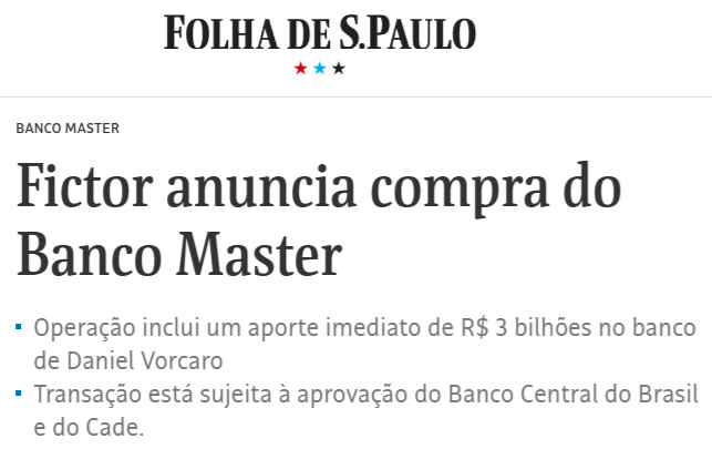 Mercado_Milion's tweet photo. #Bacen #Master #Fictor https://t.co/7I0DjGHb7x