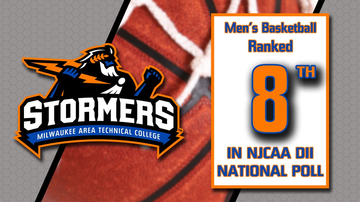 MATC_Athletics's tweet image. The Milwaukee Area Technical College men’s basketball team moves up two spot to No. 8 in the latest NJCAA National Poll. 

See Full Rankings⤵️
stats.njcaa.org/sports/mbkb/ra…