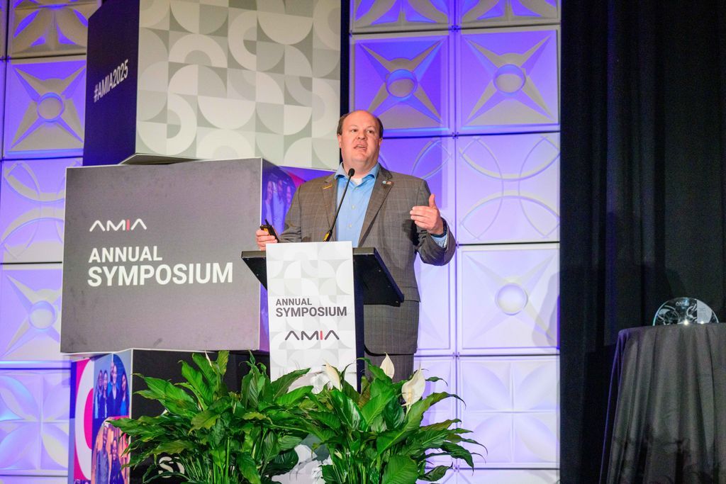 AMIAinformatics's tweet image. Every AMIA conference is led by a Scientific Planning Committee (SPC), made up of visionary informaticians.

Thank you to the #AMIA2025 SPC, led by Brian Dixon, for creating a fantastic event!

#HealthInformatics #PublicHealth #DigitalHealth #Healthcare #HealthcareInnovation