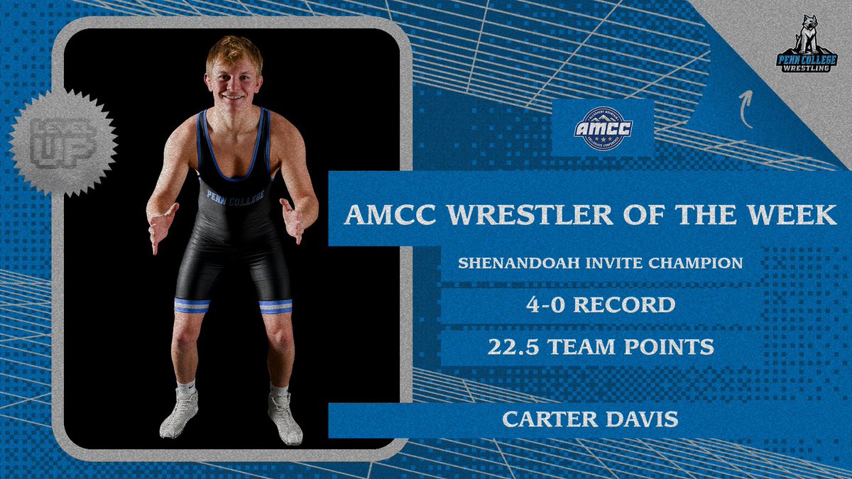 PctWrestling's tweet image. ‼️ WILDCAT WRESTLING AWARDS ‼️

Sophomore Carter Davis improves his record to a perfect 8-0 with his second straight tournament title this weekend at the Shenandoah Invite! 
#Itsonyou
#Wehavefun