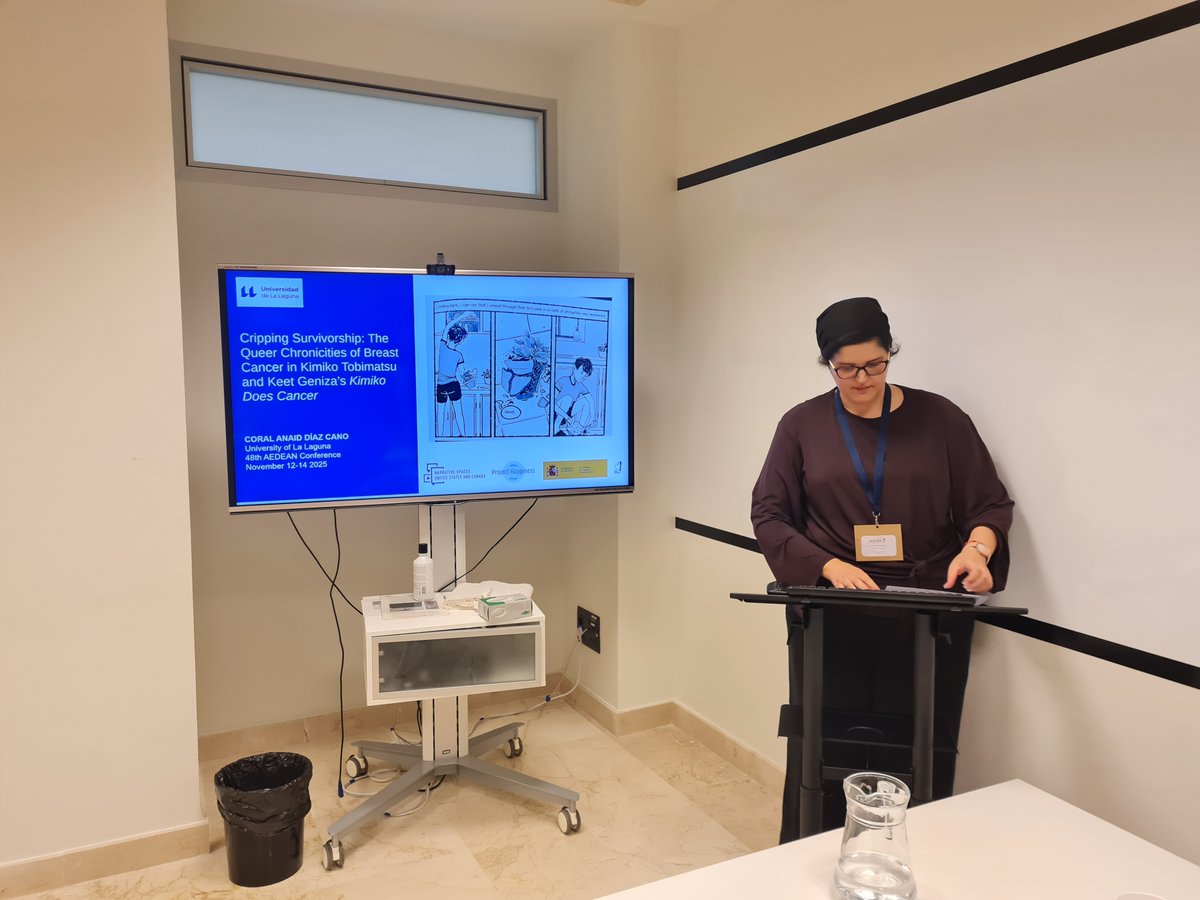 ProjectRESHAP's tweet image. Our team member @_c_diaz presented the paper “Cripping Survivorship: The Queer Chronicities of Breast Cancer in Kimiko Tobimatsu and Keet Geniza’s Kimiko Does Cancer” at the 48th AEDEAN Conference @aedeaninfo 📚💭