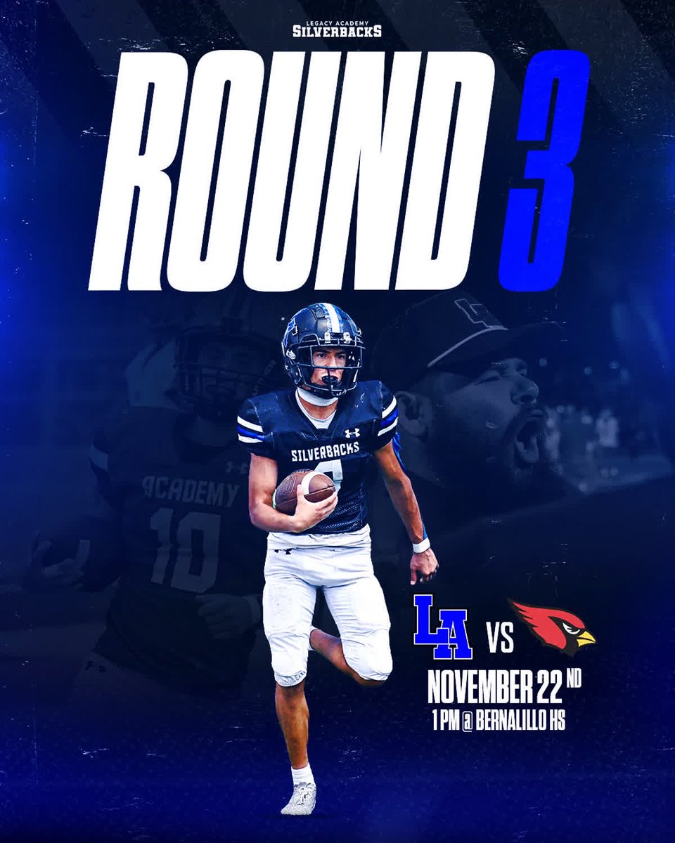 We’re not done yet! Silverbacks are locked in and headed to the semifinals 👊🏽🔥
This Friday we face off against the Cardinals at Bernalillo HS — 1PM, November 22nd. 
#RespectTheJungle
<a href="/nmpreps/">NMPreps</a> <a href="/PrepRedzoneNM/">Prep Redzone New Mexico</a> <a href="/nmprepcosports/">New Mexico Prep and College Sports</a> <a href="/krqesports/">Van Tate</a> <a href="/RonKOAT/">Ron Burke</a> 
<a href="/JamesDYodice/">James Yodice</a> 
<a href="/CoachJRom/">Joey Romero</a>