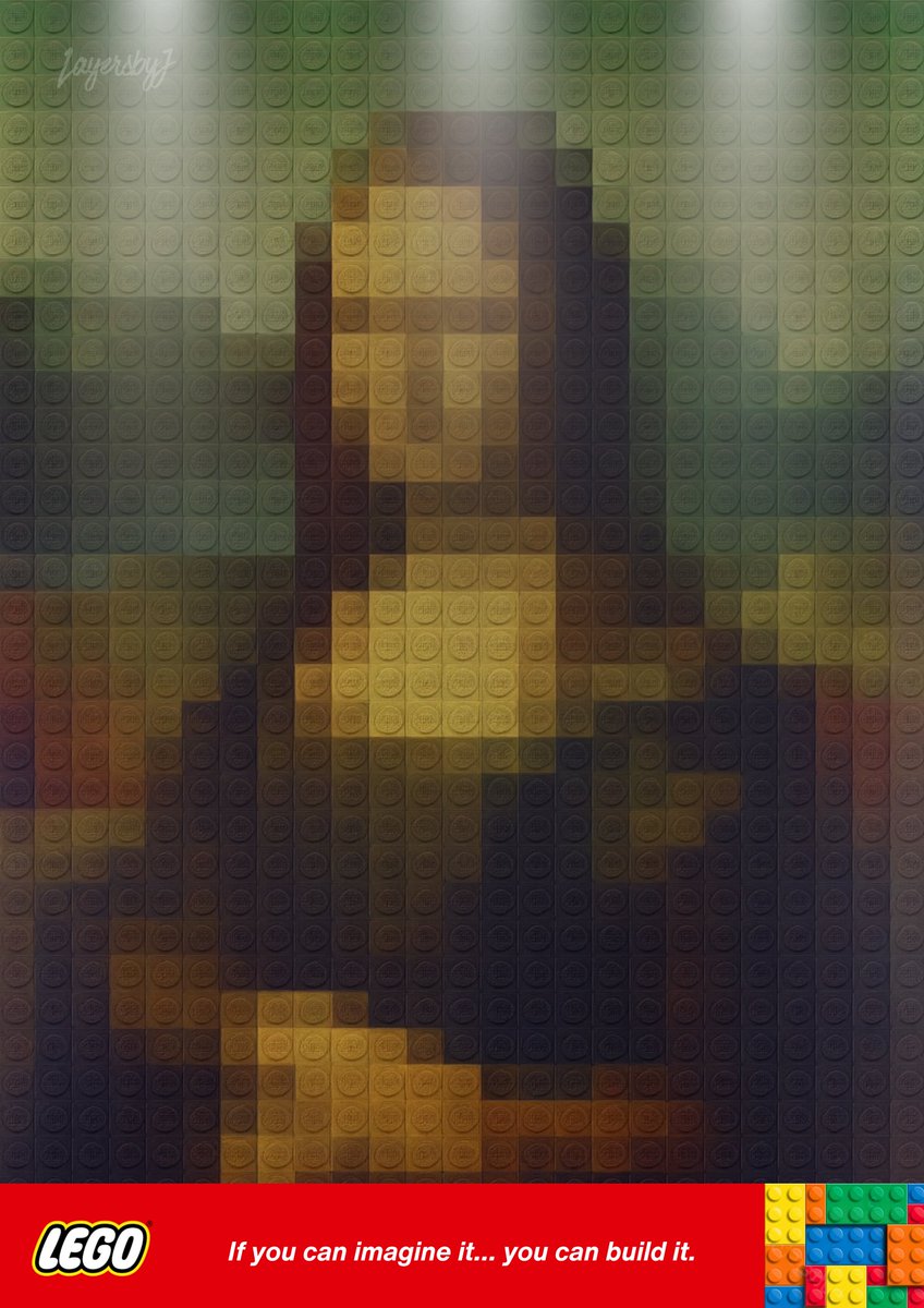 LayersbyJ's tweet photo. Day 28 / 30 – LEGO 🧱
When creativity meets colour, even legends can be rebuilt.
#LEGO #AdDesign #PosterADay #BrickByBrick #LayersbyJ https://t.co/wS22L27ijX