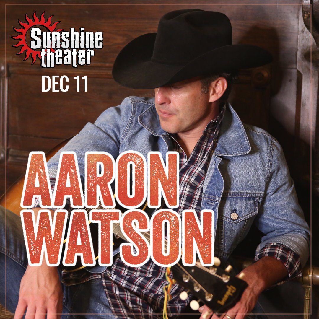 LaunchpadABQ's tweet image. 🎸 Country music singer-songwriter and musician Aaron Watson will be coming to Sunshine Theater on the Buy The World A Round Tour!

📆 Thursday, December 11th | Doors 7pm | All Ages

#sunshinetheaterabq #abqconcerts #aaronwatson #abqdowntonw #abqlivemusic #nmconcerts