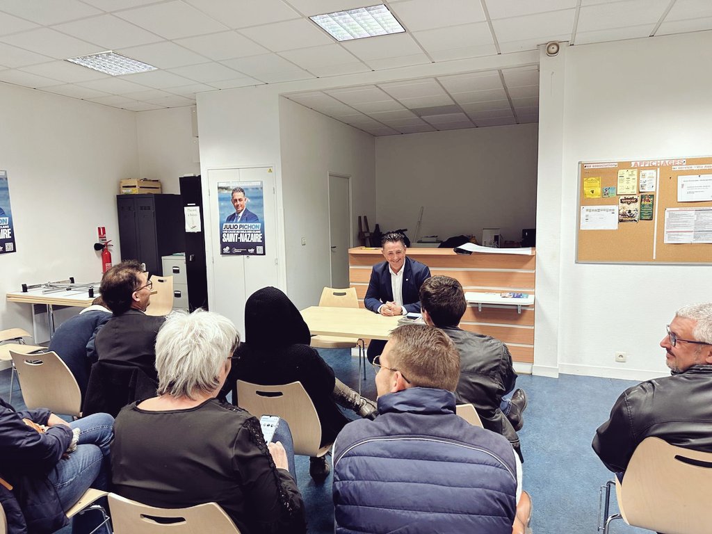 JulioPichon_'s tweet image. Ce soir, nous étions réunis à Méan-Penhoët pour une réunion de quartier. L’écoute et la proximité guideront toute notre campagne et, si vous nous accordez votre confiance, l’ensemble de notre mandat.
#SaintNazaire #Municipales2026 
#Pichon2026
