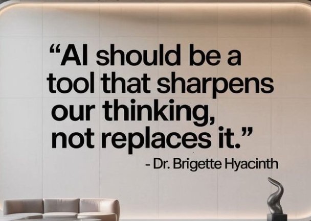 aliya_dilshad's tweet image. AI: The Thinking Partner, Not the Replacement

AI amplifies your ideas, doesn&apos;t replace them. Let&apos;s use it to sharpen our thinking! #AI #HumanPlusMachine