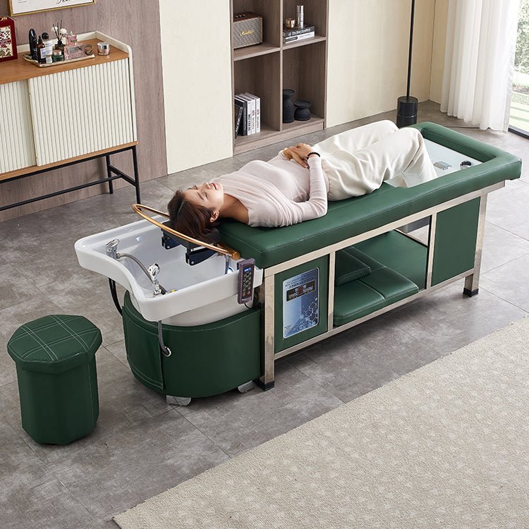 ShSalons's tweet image. Transform your salon into a luxurious retreat with the 611-4 Japanese Head Spa Shampoo Bed 🌿. Experience hot stone therapy, LED skin benefits, &amp;amp; herbal foot revitalization all in one. Elevate your client’s relaxation game! #SpaEquipment #ProfessionalGlam | SSW 🔗