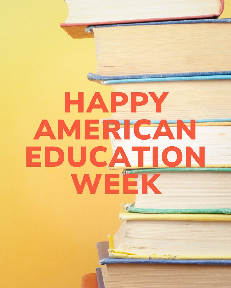 📚 Happy American Education Week! 🍎

This week, we take a moment to celebrate the incredible individuals who dedicate their lives to helping students learn, grow, and achieve their dreams.

#AmericanEducationWeek #EducationMatters #ThankAnEducator #FutureReady #StudentSuccess