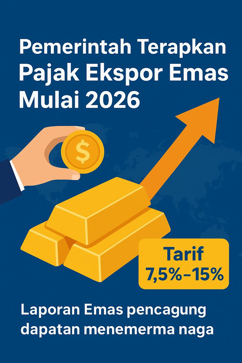 boybex31's tweet photo. Resmi pajak ekspor emas di berlakukan.

View Article :
https://t.co/4Thu2oYU46

#gold
#AfghanTaliban
#brunardo
#GraffxGULF
#esrefrüya https://t.co/R6FuHoImQj