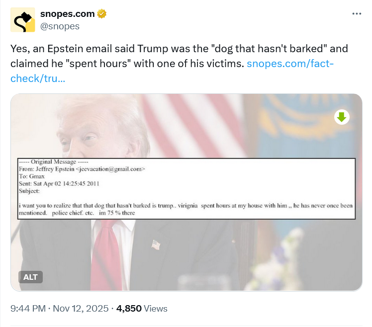 OK_Dumbass's tweet photo. @kaitlancollins [Epstein &amp; Trump Victim Virginia Giuffre] ... "spent hours at my house with him."

Tip of the iceberg, @POTUS @realDonaldTrump?
#DeviantDonald https://t.co/mJdKP3fp73