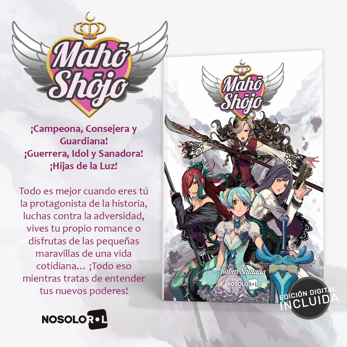 Nosolorol's tweet image. ¿Estás buscando un #JuegoDerol para vivir aventuras al estilo #SailorMoon o #pichipichipitch ? #MahoShojo es eso y más. Te permitirá vivir historias del género #Magicalgirl, igual que en las series de #manga y #anime.

🎲 nosolorol.com/mahoshojo