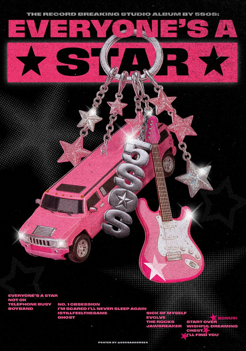 everyone’s a star! by <a href="/5SOS/">5 Seconds of Summer</a> 
greatest album of the century! 
⭐️⭐️⭐️⭐️⭐️

a quick poster design hehe