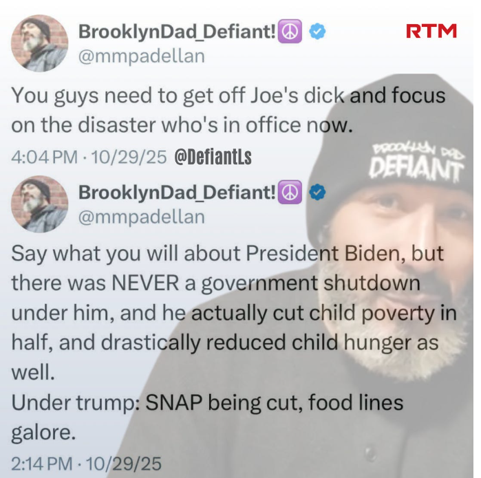 LibDestructor's tweet photo. @mmpadellan We could never get to PedoJoe's dick because there were too many DimTwats sucking on it.  No wonder Joe went brain-dead .... y'all sucked the few brain cells he had right out of him. https://t.co/SpePbYAZc5