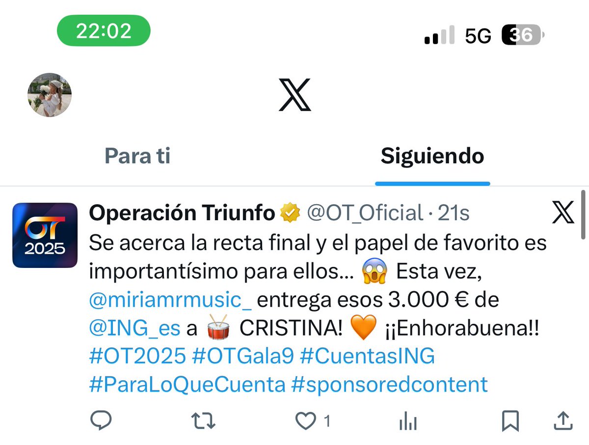alegnax_'s tweet photo. la cagada que ha hecho la cuenta oficial de OT #OTGala9 https://t.co/0x8OaGcRoE