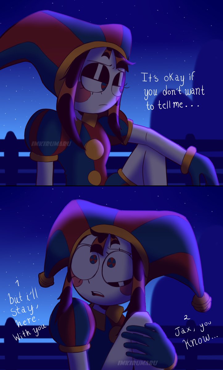 imkirumaruu's tweet image. shattered memories (2/?)❤️‍🩹 #tadc #jax #pomni #funnybunny #theamazingdigitalcircus