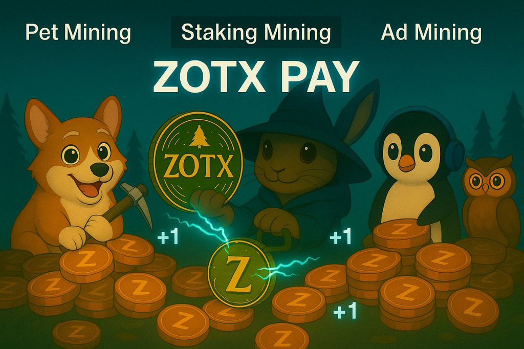 <a href="/AltcoinDaily/">Altcoin Daily</a> ZOTX PAY can be used for: 
🎮 In game upgrade and item purchase
🛒 Discount in the ecosystem marketplace 
🎁 Mission rewards and pet interactions
📦 Virtual goods and NFT collection
✅ No extra actions required
✅ Earn without staking
✅ Fully auto generated based on your holding