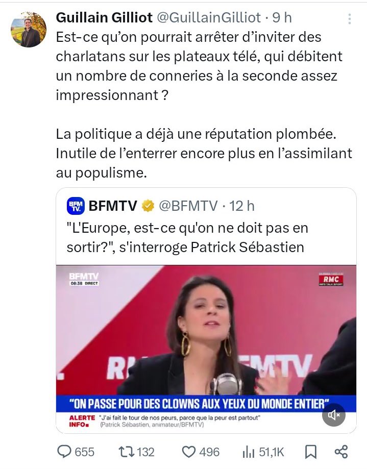 CornecMerlet's tweet image. Sur mon fil, en 15 minutes : que des comptes auxquels je ne suis pas abonnée et que je ne connais pas…
La propagande anti Patrick Sébastien a commencée !