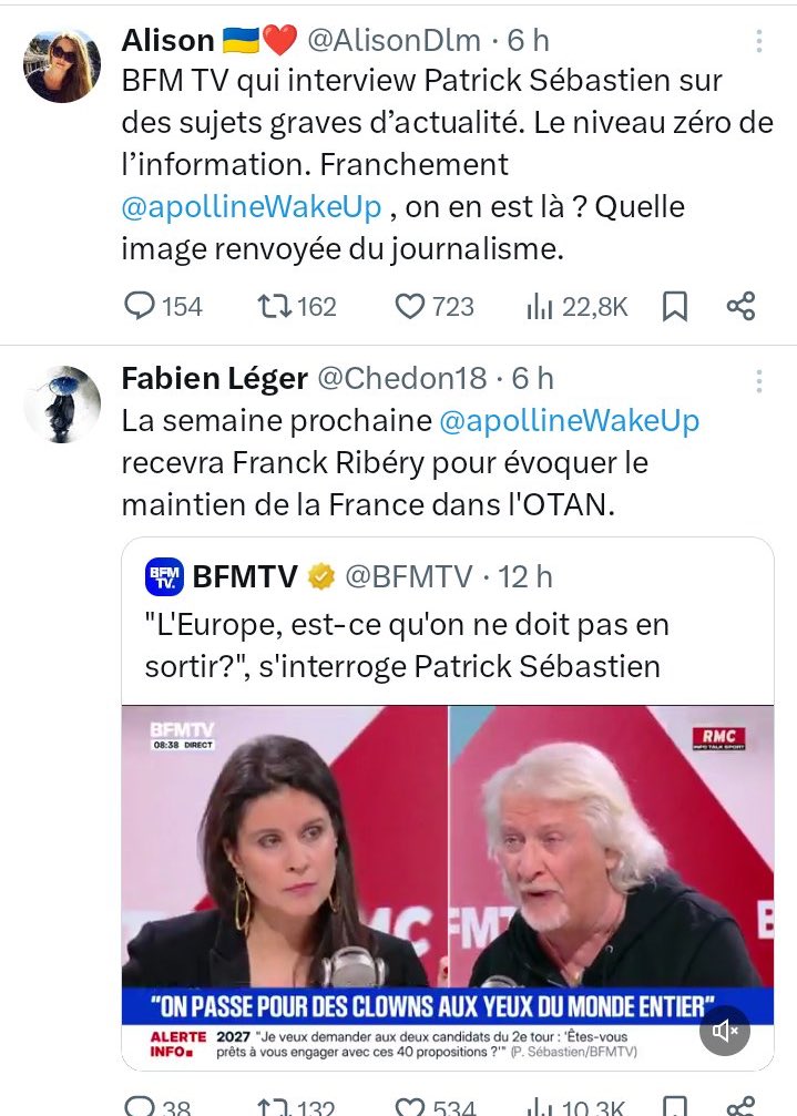 CornecMerlet's tweet image. Sur mon fil, en 15 minutes : que des comptes auxquels je ne suis pas abonnée et que je ne connais pas…
La propagande anti Patrick Sébastien a commencée !