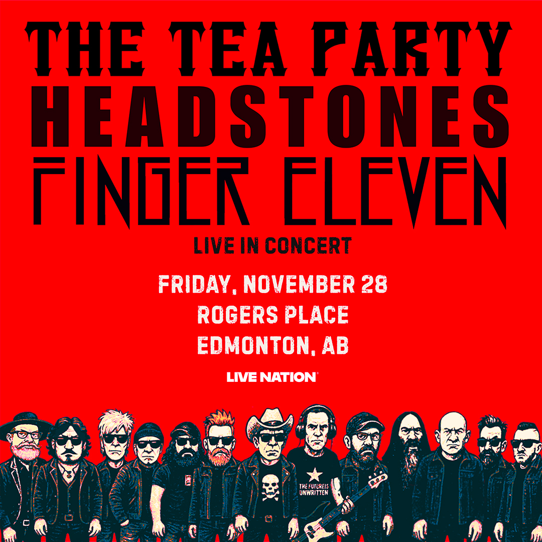 🤘🏼The Tea Party with Headstones and Finger Eleven
📅 November 28th at Rogers Place
🎫Wanna win your way in?? Head to the win page at 957cruzfm.ca for your chance to win tickets!