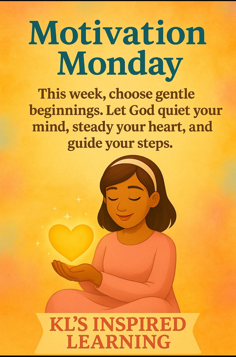 KLs_inspired's tweet image. Mindful Monday ✨
You are being guided, covered, and positioned with purpose.
Breathe. Align. Move with intention.
#MindfulMonday #FaithInAction #KlsInspiredLearning