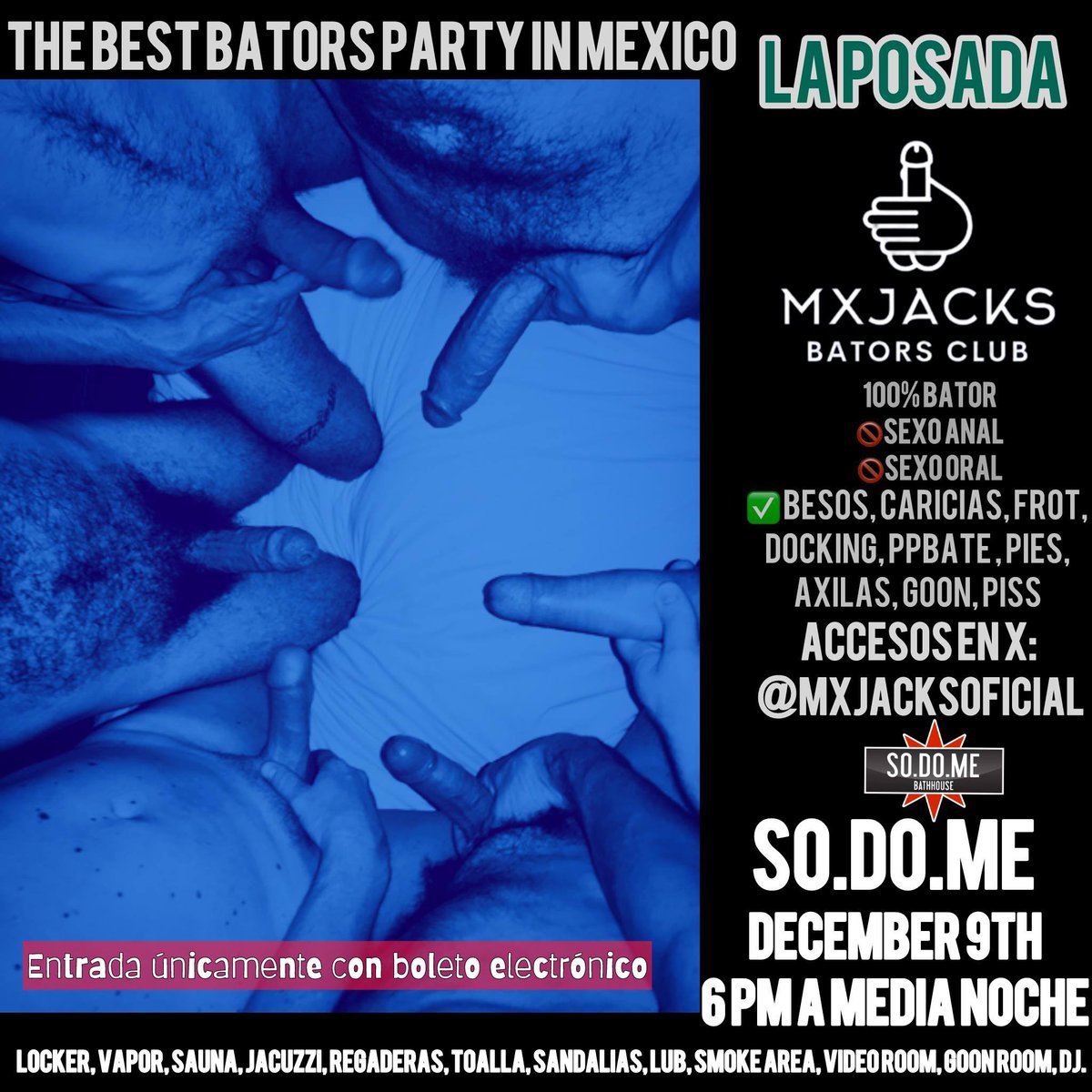 No te quedes fuera de la ÚLTIMA FIESTA BATOT del 2025 <a href="/mxjacksoficial/">Mxjacksoficial</a> andáremos dando pruebas de nuestro #Delator 🔥🔥🔥 y llevaremos algunos regalitos cortesía de <a href="/MyEroticSHOP/">MyEroticSHOP(Entregas Personales CDMX)</a> 

Adquiere tu boleto YA! ⬇️⬇️⬇️

eventbrite.com/e/la-posada-mx…