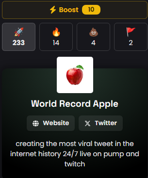 Rijix159's tweet photo. Guys don't forget to press the rocket on DEX.

It just takes 10 seconds.

https://t.co/VDGZOQ0iUo https://t.co/jPs59gF0du