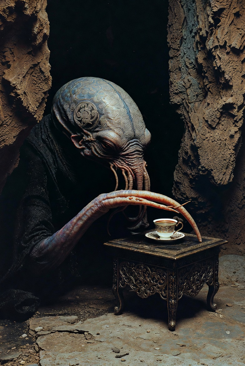 Qui vous dit que je suis un monstre?

Vous ne voulez pas un thé?