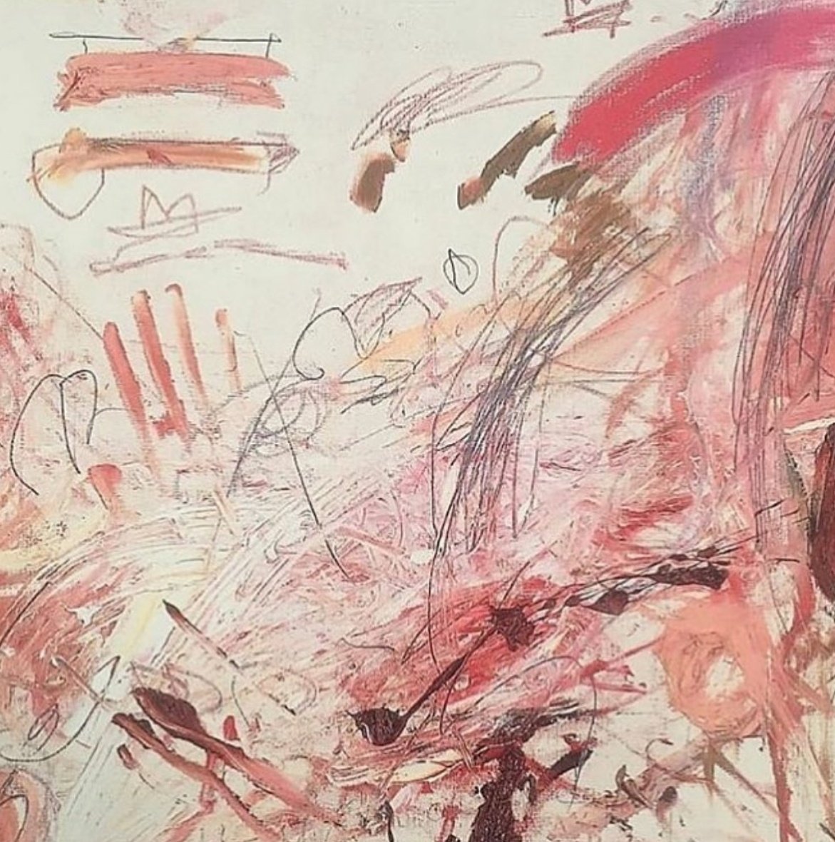.

cy twombly -  pink, white, Brown

.