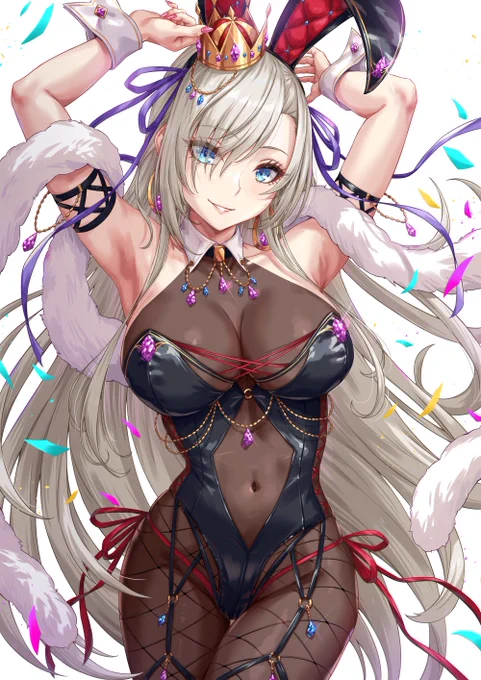 銀髪バニーガールお姉さん ゴージャスタイツver