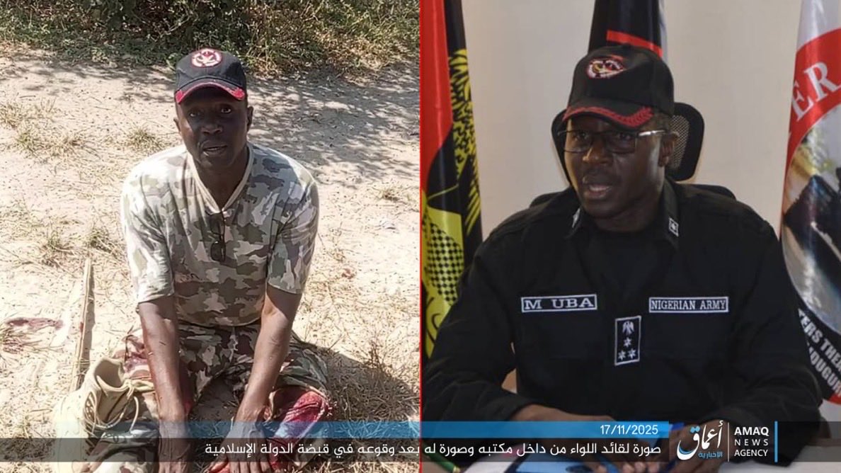 Web3BigWiz's tweet photo. It saddens me that the Nigerian government doesn't take the lives of all our fallen gallant heroes with pride 🤦💔. 
Today a Brigadier General Muhammed Uba, Commander of the Nigerian Army and 4 others, were ambushed, captured and killed by Terrorists on 15 November 2025.
Tomorrow this same government will tell us they've rehabilitated these Terrorists and integrated them into the Army and Society at large.

The government calls them "Repentant Terrorists" 🤦

This same government will go and negotiate with these Terrorists with no regards to the lives of our armed forces they have claimed. 

If this can happen to a Brigadier General it means we are not safe any more in this country, it clearly shows we have saboteurs in the Army.

I know this government might denied nothing like this happened 💔

@RepRileyMoore @realDonaldTrump