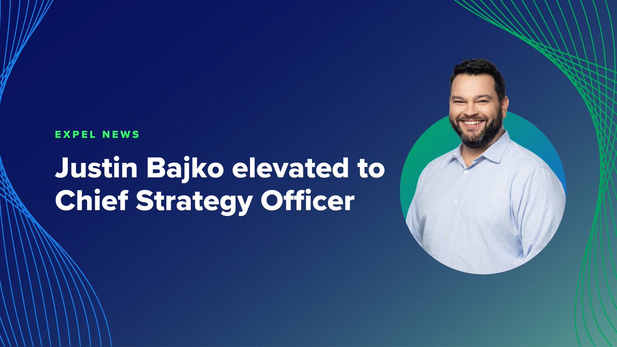 ExpelSecurity's tweet image. Today, Expel co-founder Justin Bajko steps into his new role as Chief Strategy Officer.

Justin&apos;s been defining MDR since day one, and this move helps ensure we stay at the forefront of the industry we helped build.

Full announcement: okt.to/XOBvJC