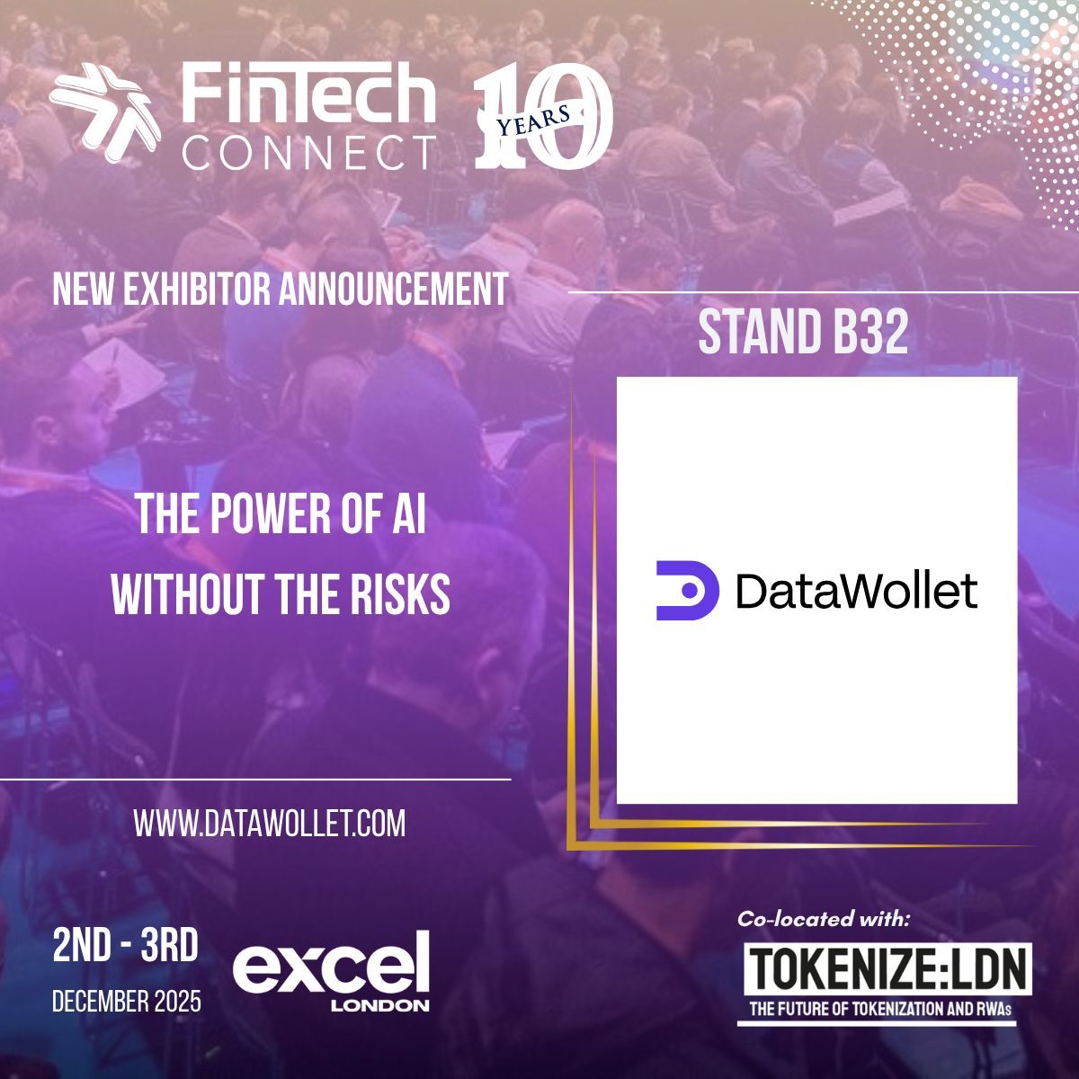 fintech_connect's tweet image. 💳 Welcome #DataWollet to #FinTechConnect 2025! 💳

Delivering one gateway to all financial data, DataWollet powers real-time insights and smarter, faster product innovation.

📍 Stand B32 | 2–3 Dec | Excel London
🎟 fintechconnect.com

#OpenFinance #OpenBanking