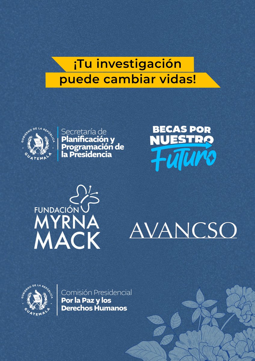 ¿Estás en cierre de pensum de Antropología? ¡Aplica una Beca #MyrnaMack hoy! 🇬🇹 

📚 Entra en nuestra página web: becasnuestrofuturo.gob.gt 💻 y postúlate en nuestra tercera convocatoria. 

Sigue los pasos de esta publicación: 👇🏽
