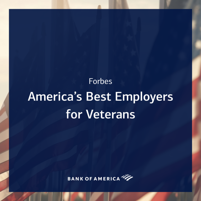 No surprise that <a href="/BankofAmerica/">Bank of America</a> earned #9 on this <a href="/Forbes/">Forbes</a> list! From our Global Operations Military Development Program to partnerships w/ veteran organizations, I’m grateful to be at a company that creates opportunities for our service members to thrive. bit.ly/4i30xOd