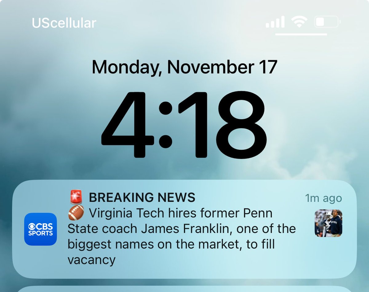 James Franklin is next Head Coach for the Vt Hokies per CBS Sports