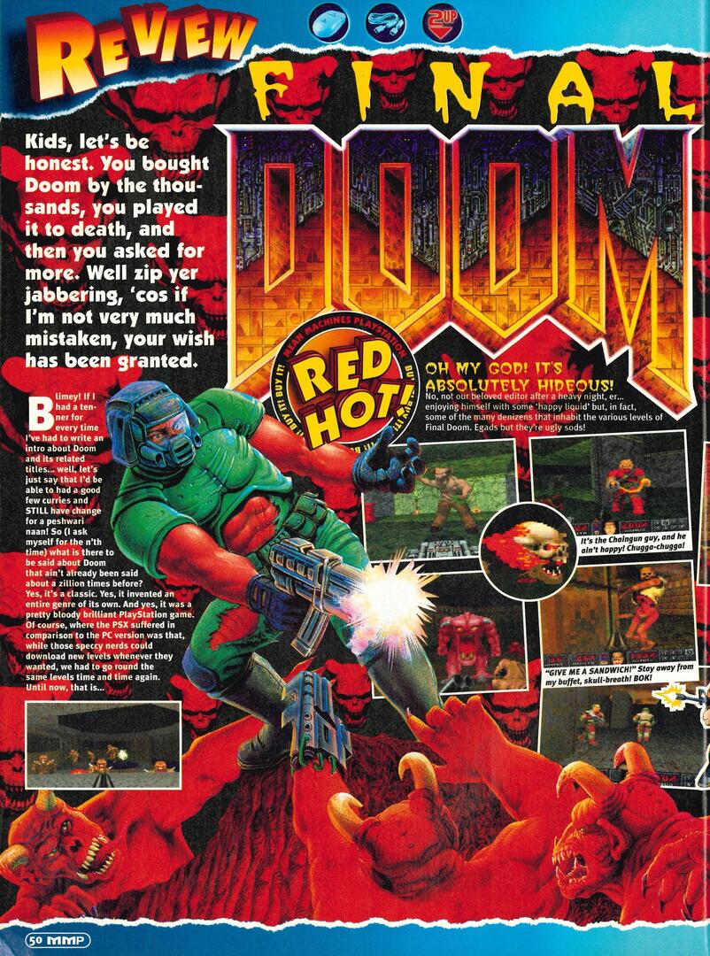 Mean Machines PlayStation #2, November '96 - Review of 'Final DOOM' on the Playstation.
 ift.tt/pQfBN3l
