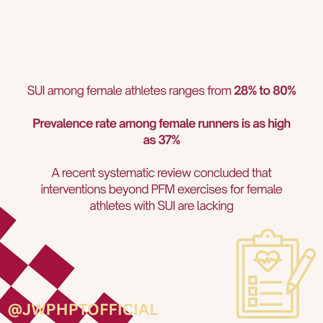 JWPHPTofficial's tweet image. Hip strength, hip biomechanics, and ground reaction forces are similar between female recreational runners with and without urinary incontinence by Heather Hamilton, DPT, PhD @mmariano1